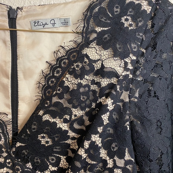 Eliza J Black Cocktail Dress | Size 8 - Picture 3 of 8